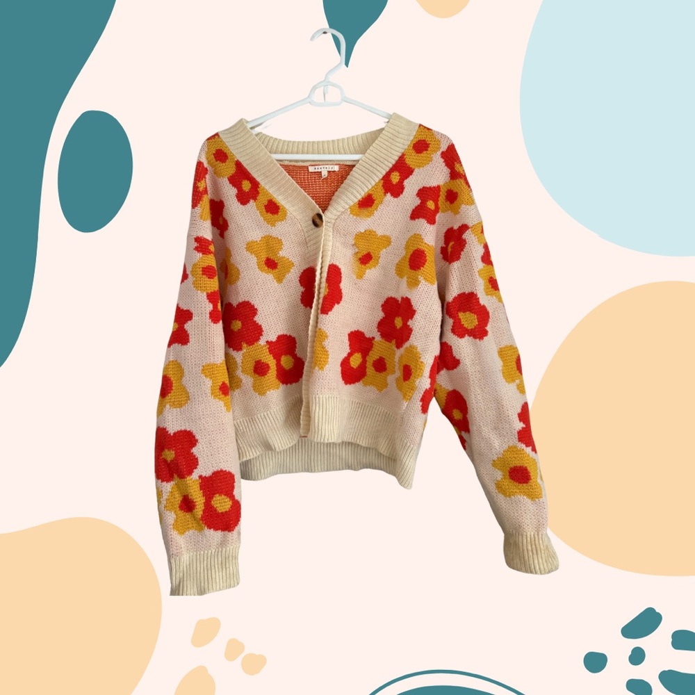 Utah Summer Floral Knit Women's Sweater
